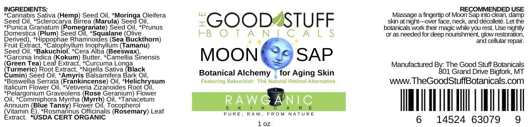 Moon Sap Night Balm – Bakuchiol (Babchi Oil) Moisturizer for Face | Overnight Botanical Repair, Hydration & Skin Barrier Support | Anti-Aging, Sensitive Skin Friendly | 2 oz