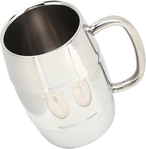 Taza de cerveza de acero inoxidable, 18.6 fl oz, gran whisky de doble pared, taza de café con asa, grandes amigos de vacaciones