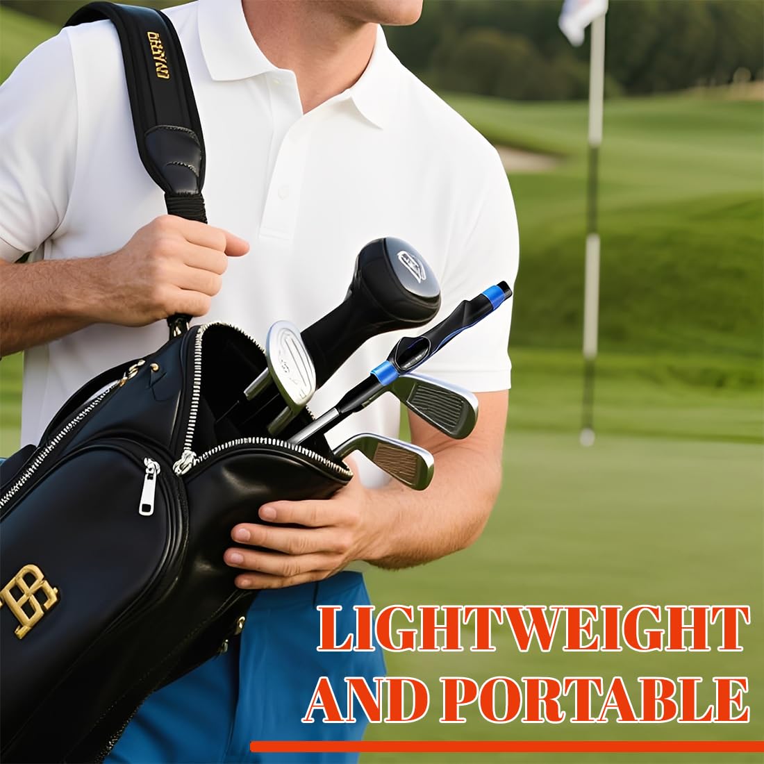 Kit de Entrenamiento Golf con Entrenador de Grip & Cinta Corrección Swing, Golf Accesorios para Zurdos & Diestros Golf en Casa