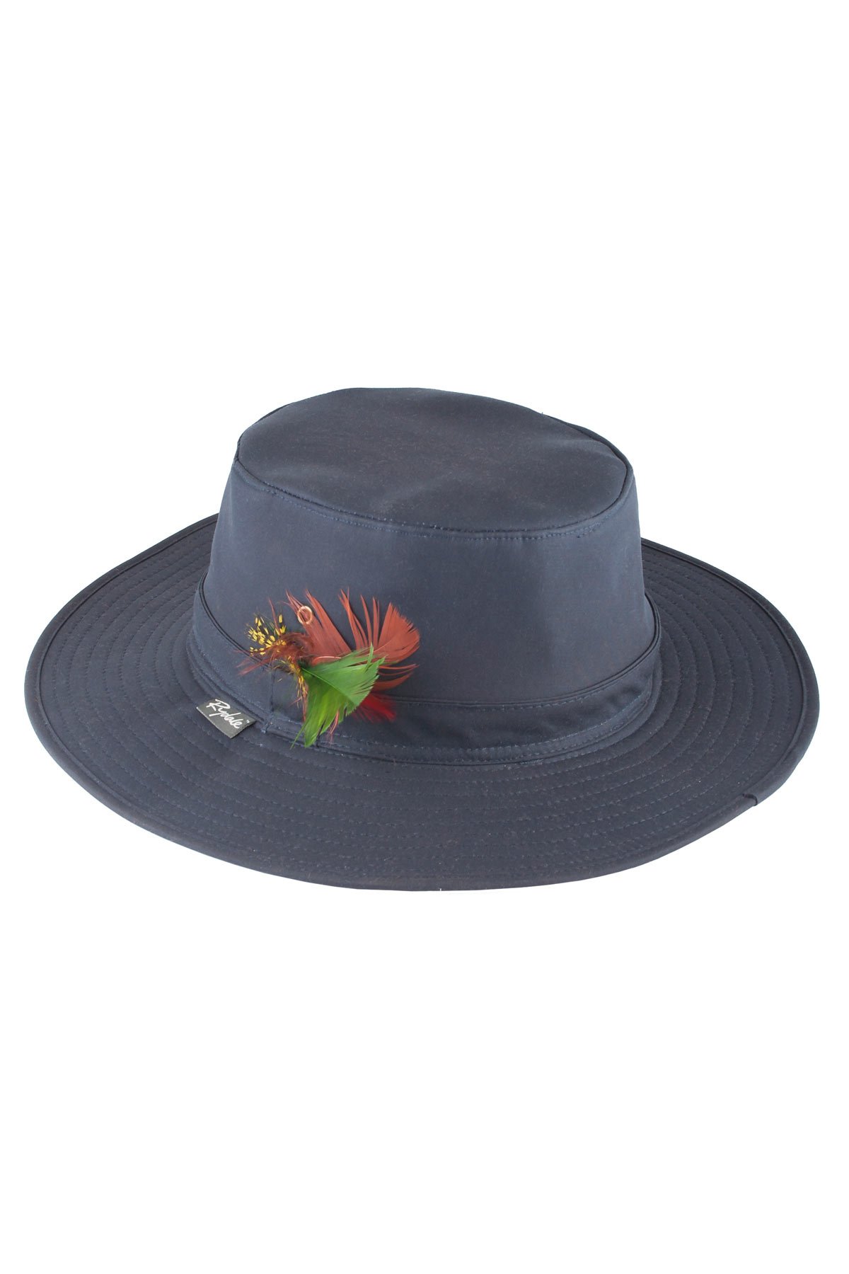 Rydale Navy Wide Brim Waxed Hat Medium