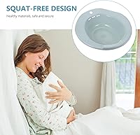 Vista 5 de EXCEART 1 pieza asiento de inodoro para baño, hemorroides, cuidado posparto, lavabo para mujeres, bañera, remojo para cuidado posparto, hemorroides