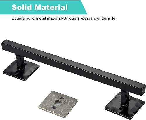 Miniatura 5 de Manijas rústicas de puerta de granero para puerta corredera, tirador de diseño grande de 12 pulgadas, para puerta corrediza de granero, puerta,