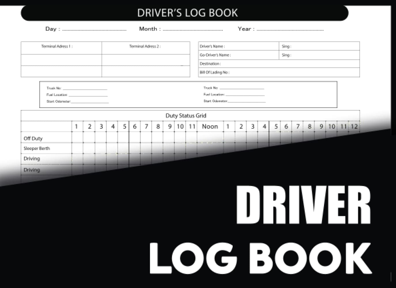Mua Sách Driver Log Book Driver’s Daily Log Book For Short Haul
