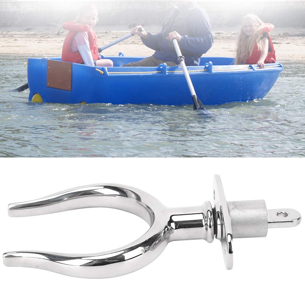 Leapiture Paddle Fork Boat Lifeboat Rowing Boat Paddle Fork Stainless Steel Fixed Rod for Boats Raft Accessories for Marine Boat Trucks Van Caravan Trailers
