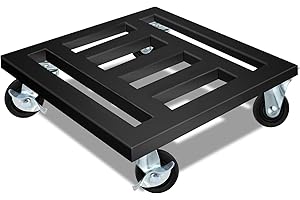 12'' Square Metal Rolling Plant Caddy