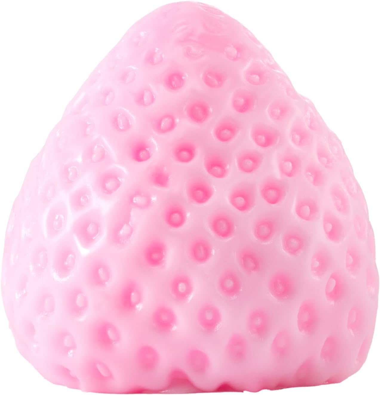 Handmade Big taba Strawberry Squishy Silicone Fidget Stress Relief Squeeze Toys for Kids & Adults(Red Strawberry Sauce)