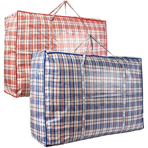 AAYAW laundry bags pack of 2 large laundry bags with zips perfect jumbo storage bags with zips multiuse moving bags well-built handle laundry bag waterproof washing bags for laundry 100x30x70cm Cover
