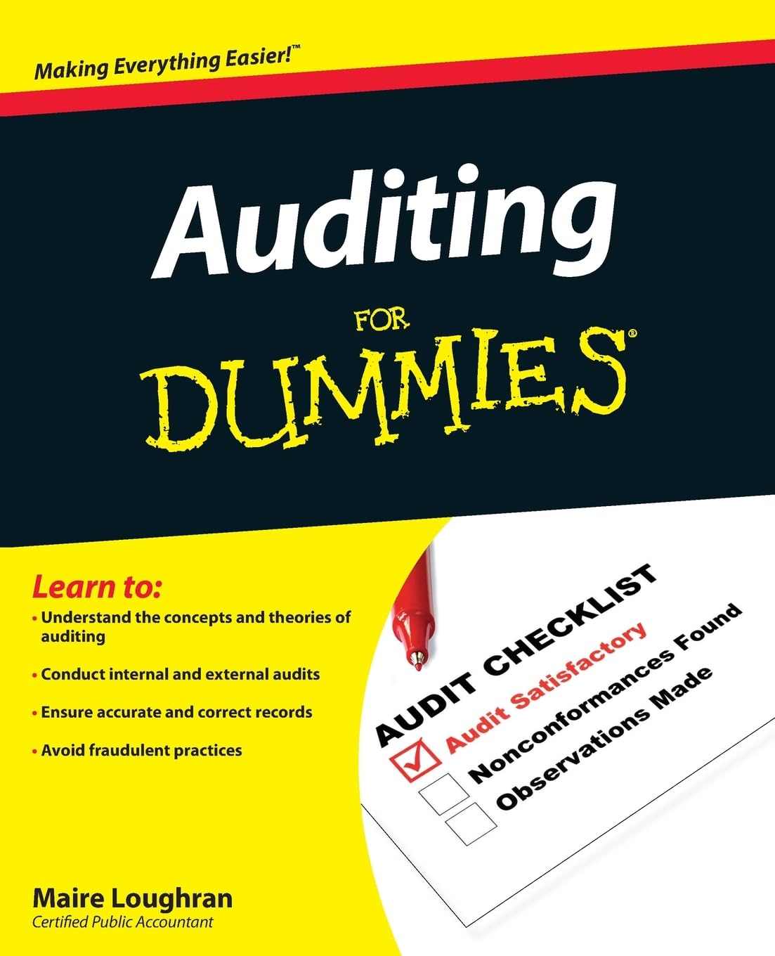 Auditing For Dummies by Maire Loughran (Paperback, 2010)