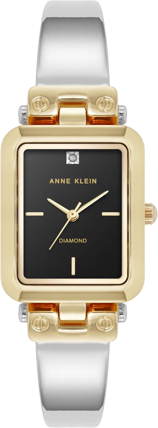 Anne Klein Women's Genuine Diamond Dial Bangle Watch