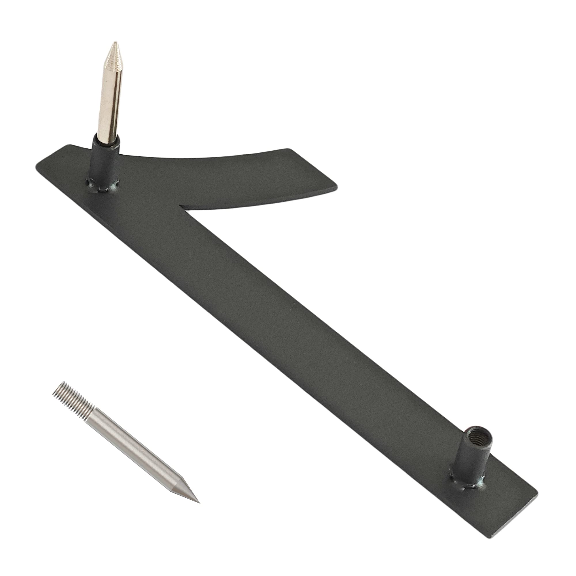 Ywonoby Stainless Steel House Numbers - Modern Floating Black Grey - 6 Inch 152mm Height - Arial Number 1 - Image 2