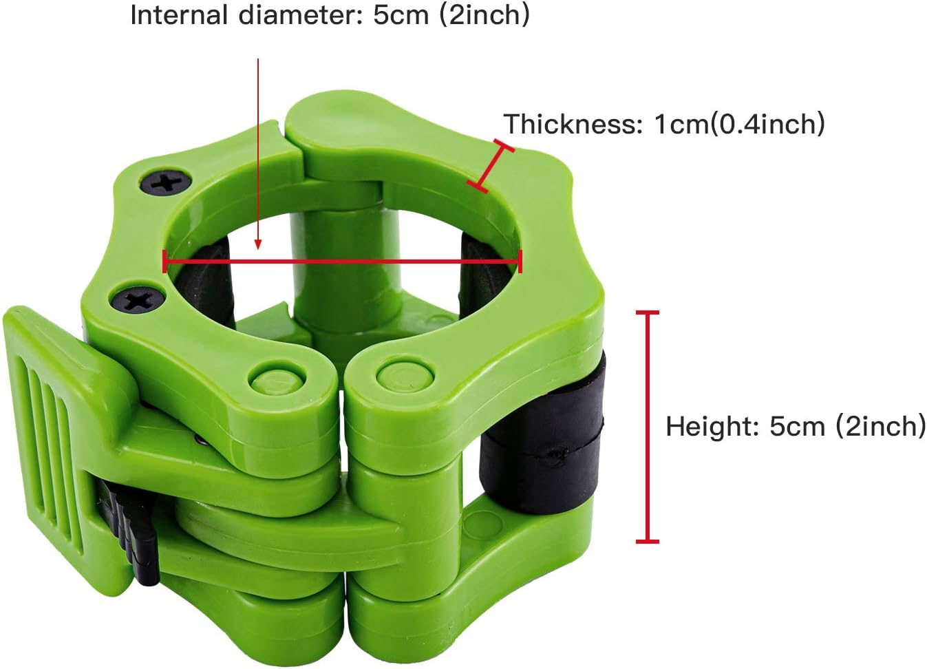 Outonda Barbell Collars, Quick Release Non-Slip Barbell Clamp Collars for 2-Inch Diameter Size Olympic Bars Pro Crossfit Exercise & Weight Training (2pcs/ A Pair) : Sports & Outdoors