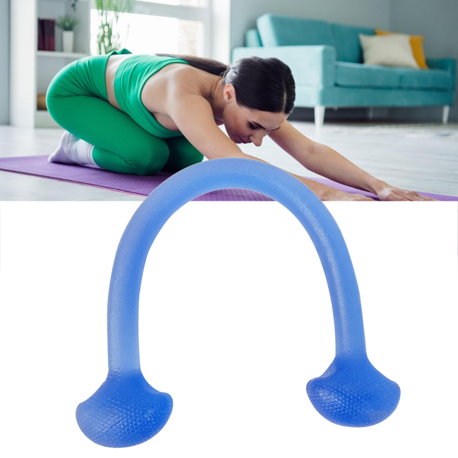 One Word Silicone Pull Rope,Chest Expander Pulling Bands Workout Silicone Pulling Suitable for Fitness,Fitness Resistance Band Exercise Equipment Back Training Elastic Ropes (Blue)