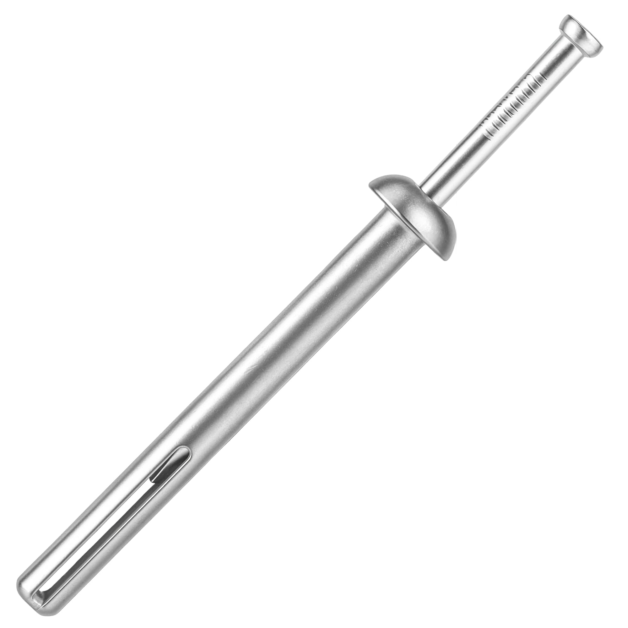 meite Hammer Drive Anchors 1/4" x 2-1/2" for Sign Mounting & Fence Brackets, Heavy-Duty Expansion Anchors for Concrete, Zinc-Plated Steel, Secure Hold