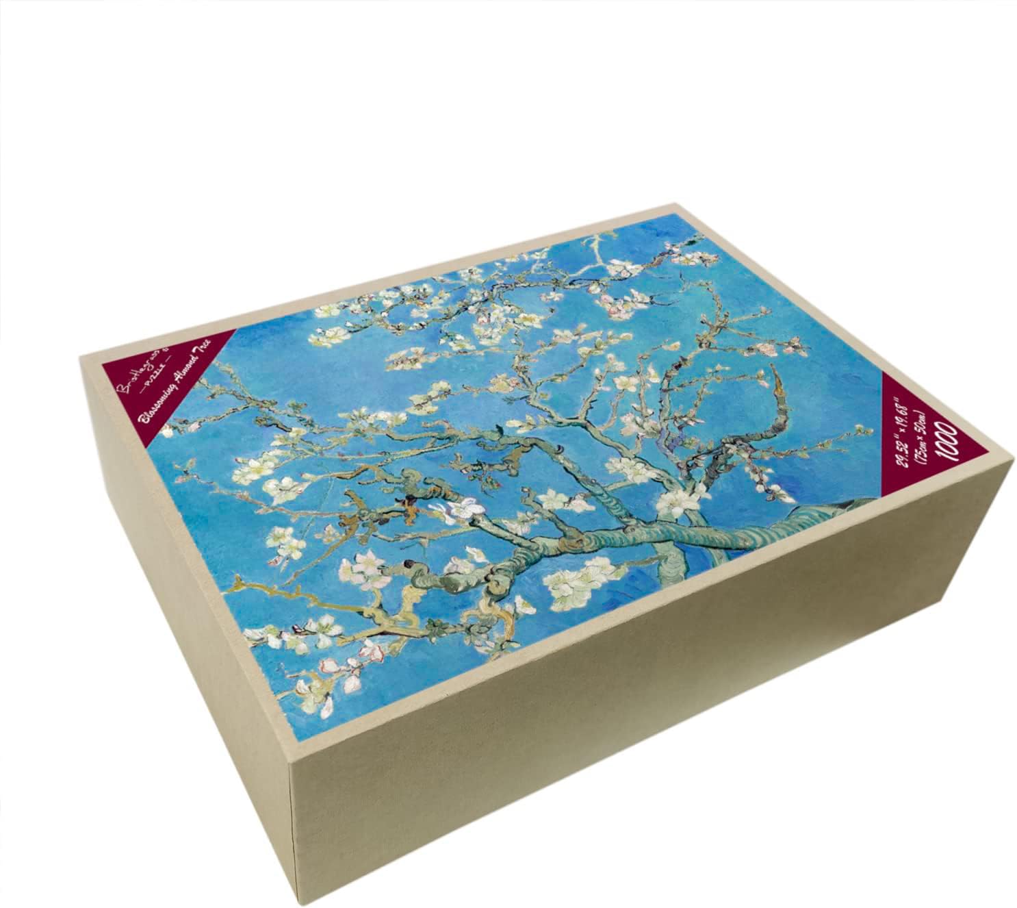 Bristlegrass 1000-Teile Puzzle – Van Gogh Selbstporträt Mit Hut, Hochwertiger Karton, Mit Poster