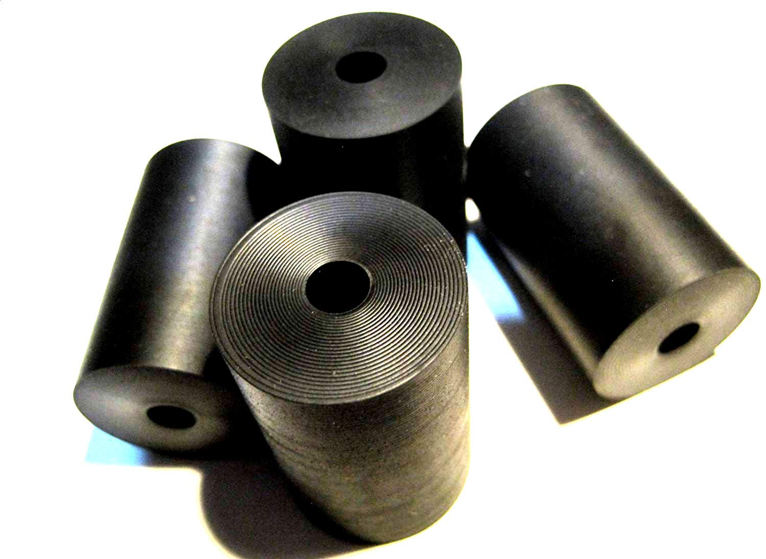 4-Pack Rubber Anti-Vibration Spacers 3/4" OD X 1/4" ID X 1/2" Thick - Made In USA