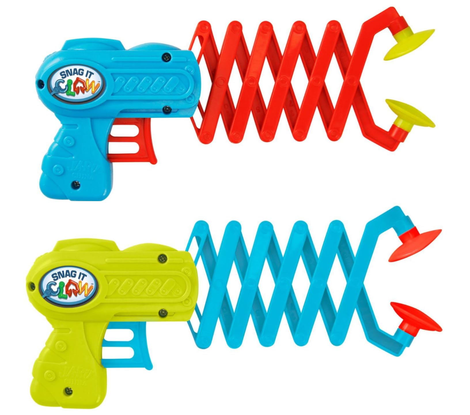 JA-RU Robot Arm Claw Grabber Gun (2 Toy Assorted) 12 Inch Long Reach. Reacher Grabber Pickup Tool Kids Toys. 5614-2p