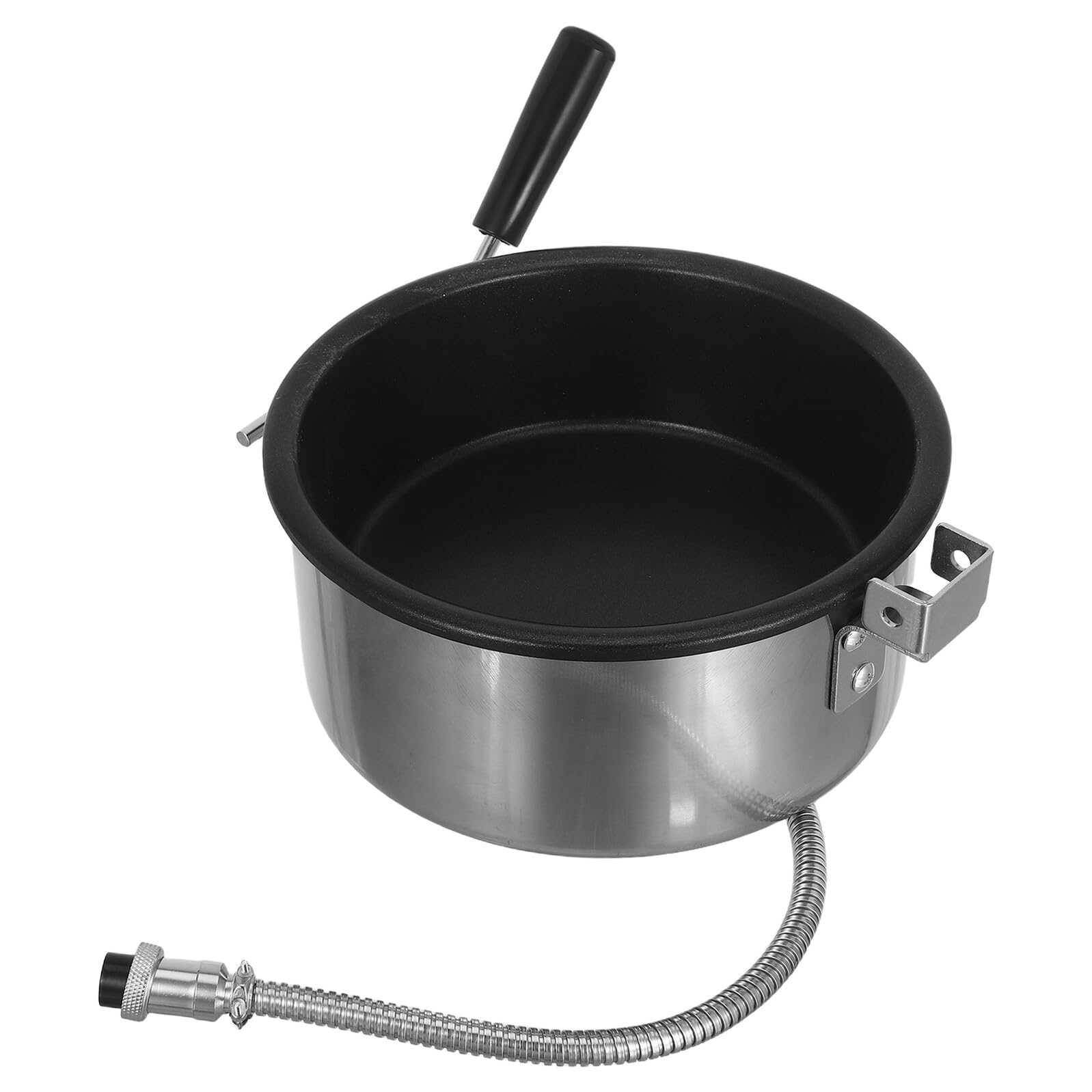 TEHAUX Hervidor Inoxidable de 8 Máquina Palomitas Oz Maíz para Antiadherente Olla de Acero Diseño para Cocinas Pequeñas y Fiestas