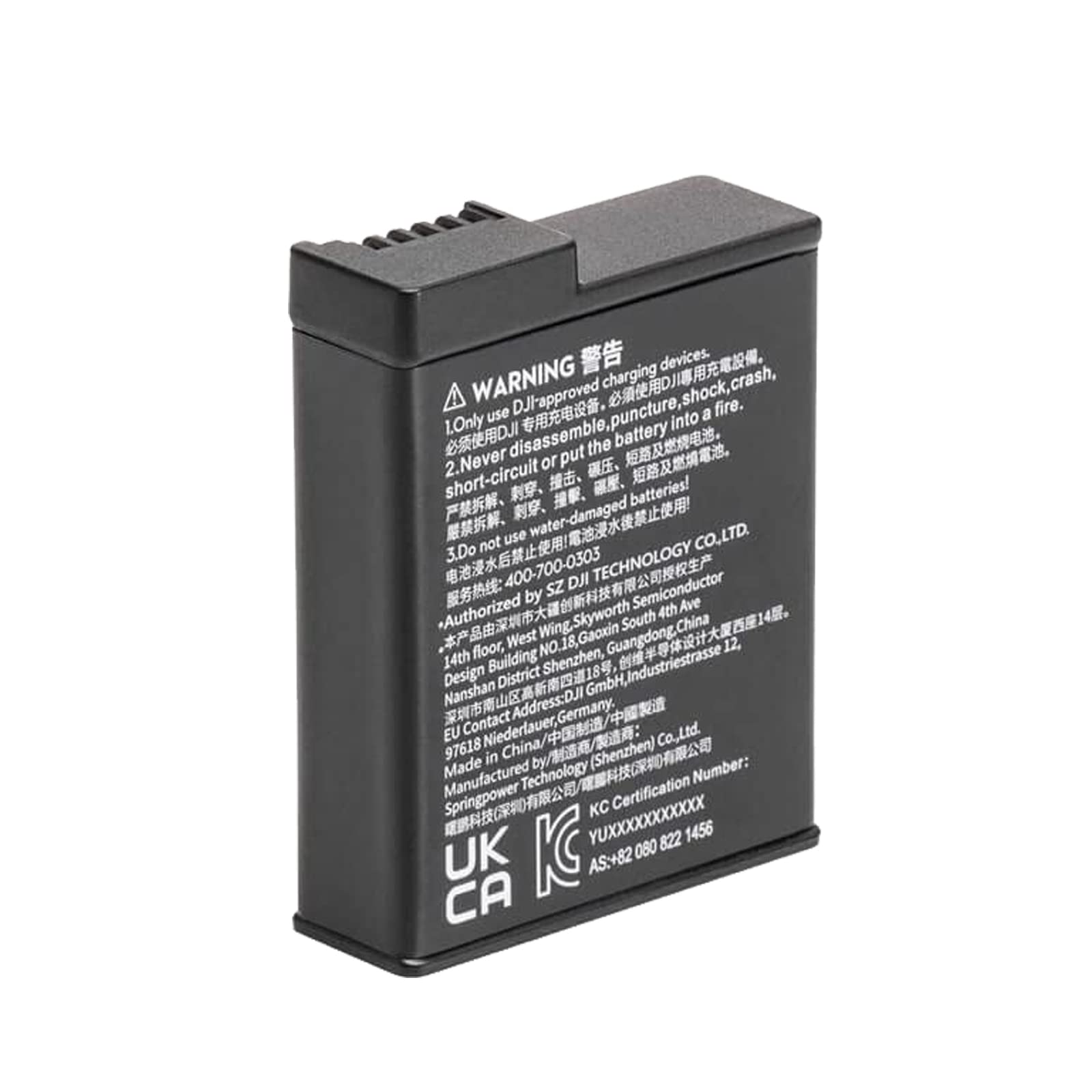 YueLi Osmo Action 3/4/5 Pro Extreme Battery for DJI Osmo Action Camera - 1770mAh High Capacity, 160-Min Long Life, Fast Charge, Extended Outdoor Shooting Accessories