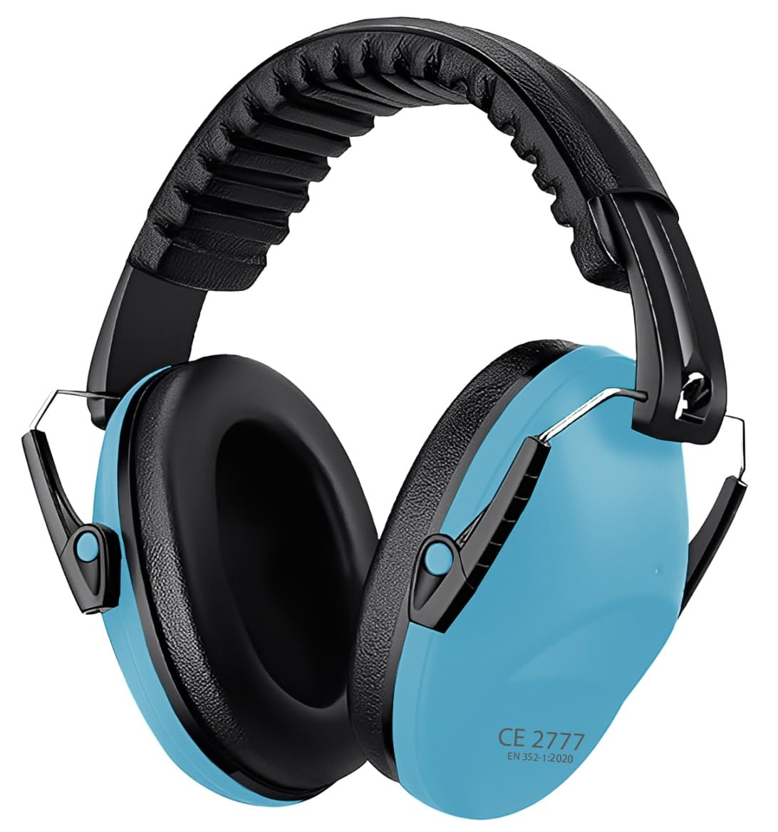 YingErTool Ear Defenders Children 3-16 Years, SNR 27dB Noise Cancelling Headphones for Kids (Blue)