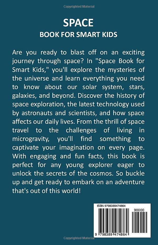 Miniatura 2 de Space Book for Smart Kids Explore The Wonders of the Solar System, Earth, the Moon, Stars and Galaxies, and More with Fascinating Facts and