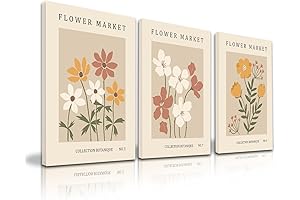 Floral Framed Wall Art Set: Rustic Elegance for Your Home