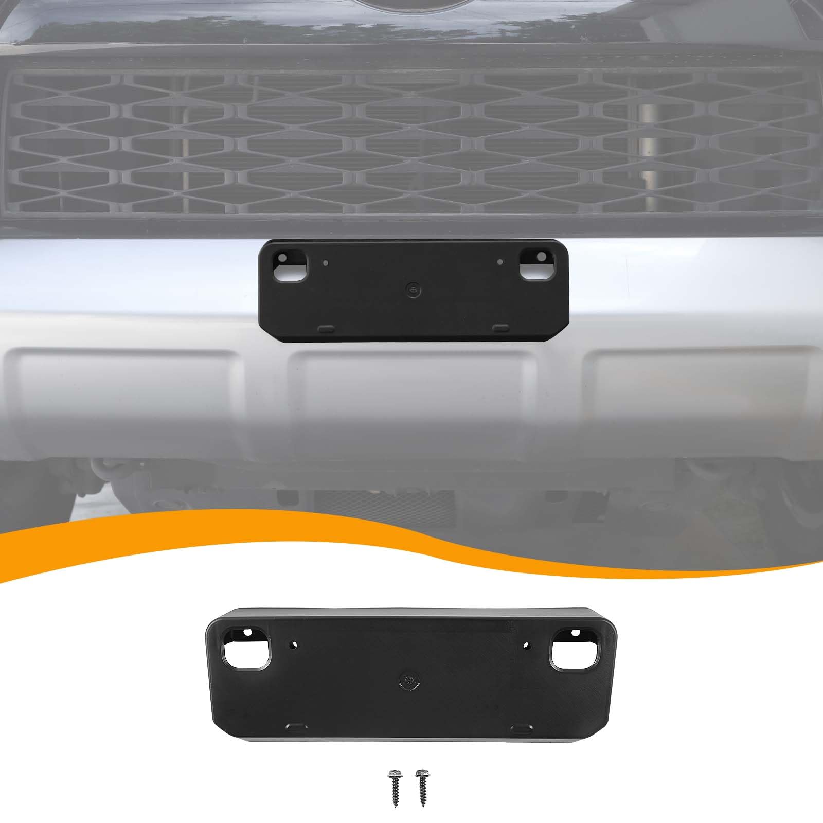 Hoolcar ABS Front License Plate Bracket Mount for Toyota 4Runner 2010-2020, Black