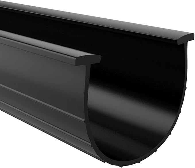 Garage Door Bottom Weather Seal TEnds 20' Long, Black Strip with T