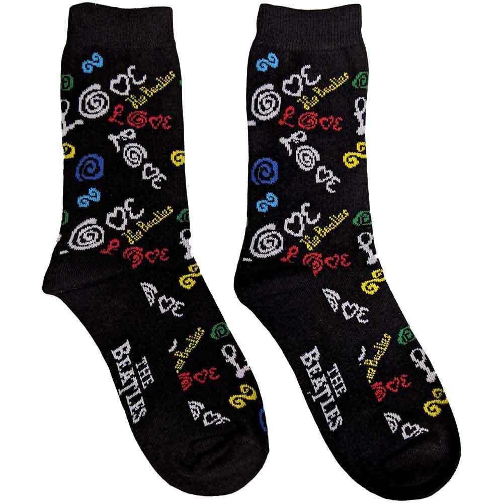 The Beatles Women's Ankle Socks - Black - Cotton Blend - One Size