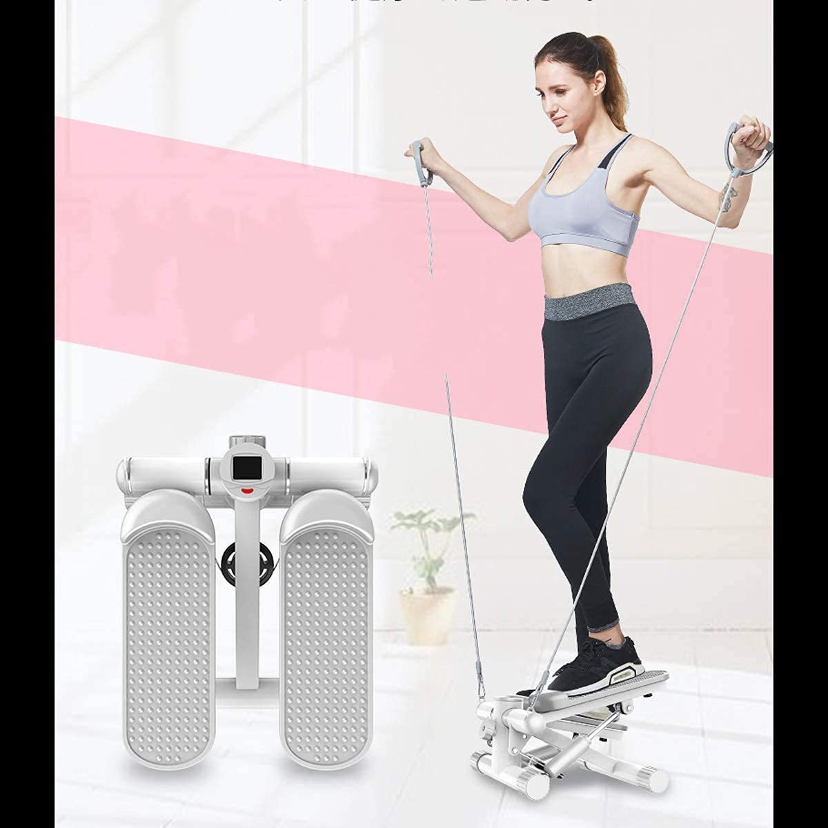 Pedaliera per braccia e gambe locali, tapis roulant per cyclette, attrezzature per esercizi da palestra a pedali, stepper crosstrainer pieghevoli