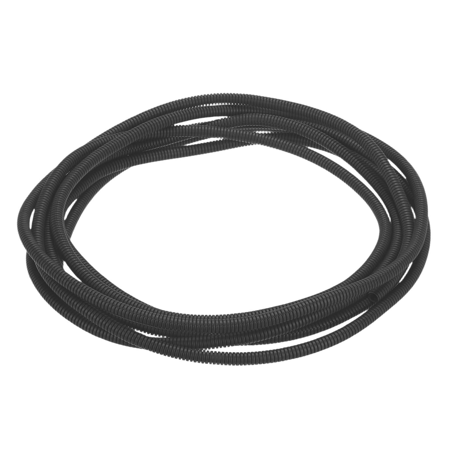 sourcing map Split Wire Loom Tubing 1/4"(6.5mm) ID 20FT(6m) Wire Loom Tubing Heat & Cold Resistant -40F to 257F Plastic Flexible Conduit Cord Protector for Electrical Wires Cable, Black