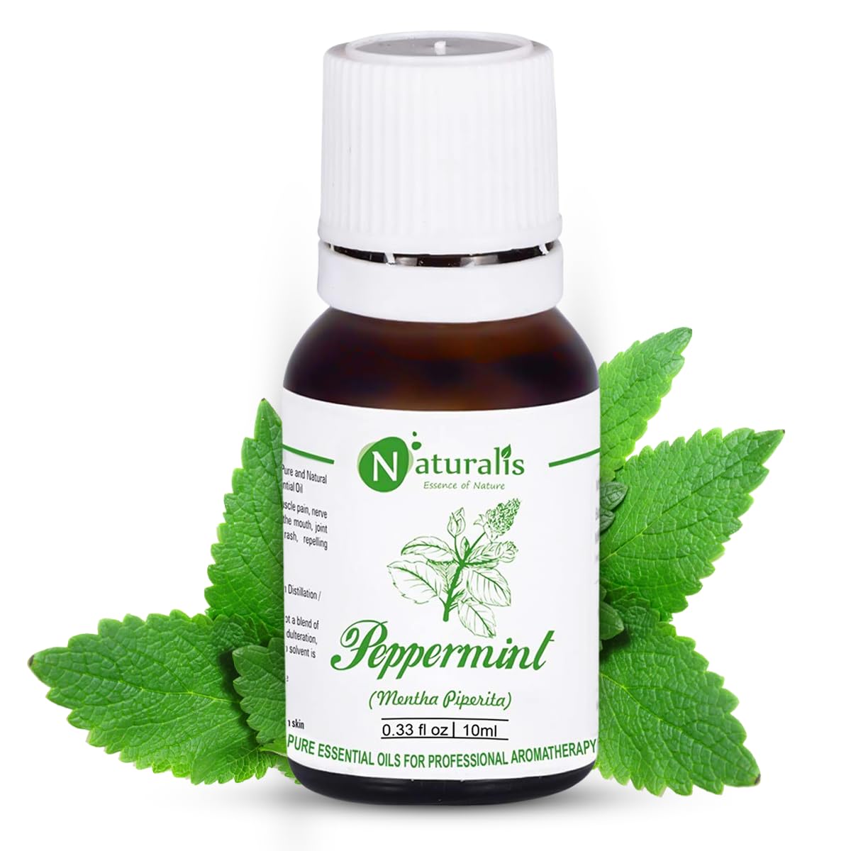 Naturalis Essence Of Nature Peppermint Essential Oil Undiluted Pure And Natural Therapeutic Grade For Steaming, Hair, Skin, Face & Diffuser - 10Ml (B07GZSMGWV) Amazon Price History, Amazon Price Tracker
