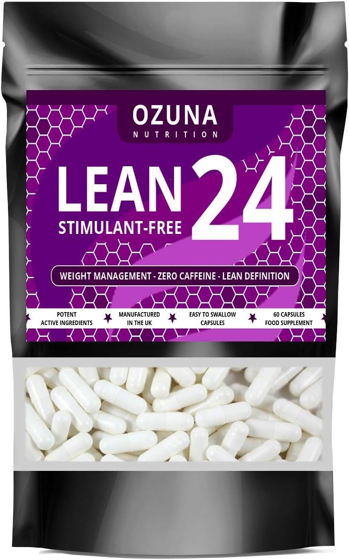 Lean24 StimulantFree Fat Burner Without Caffeine, Weight Loss