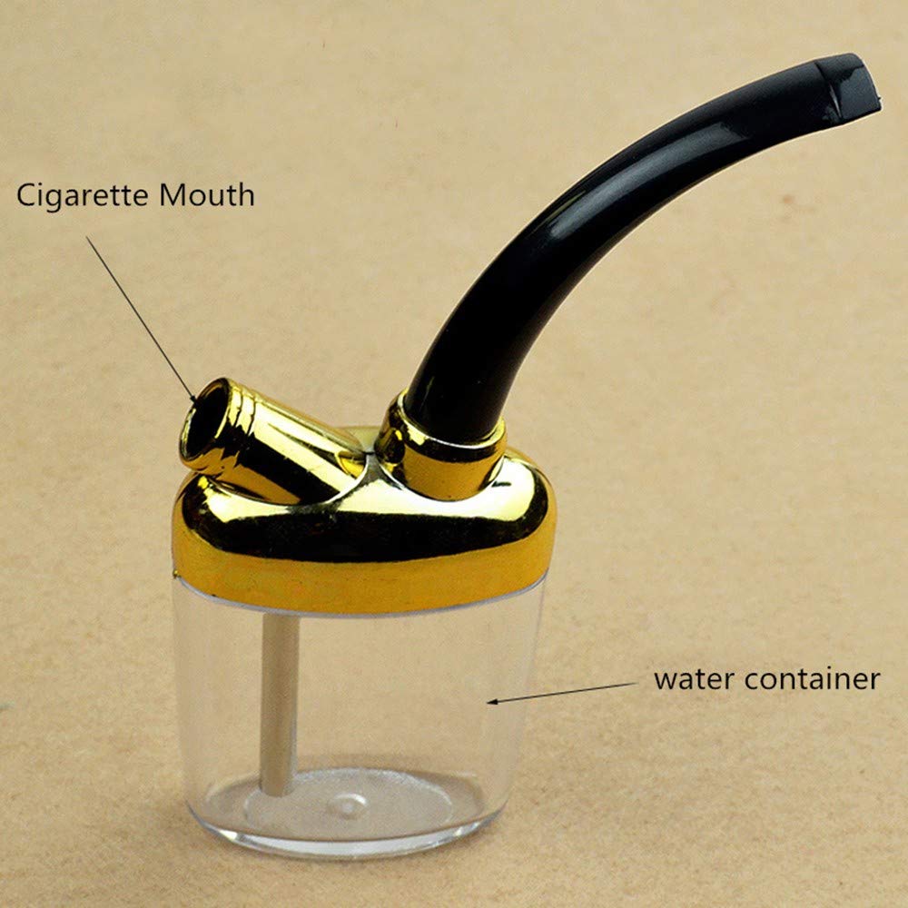 pipe with water container to smoke tobacco Generic TM Mini Water Smoking Tobacco Pipe Smoking Accessory Cigarette  Cigar Holder Hookah Filter Smoke Pipe for Men : Amazon.in: Home & Kitchen