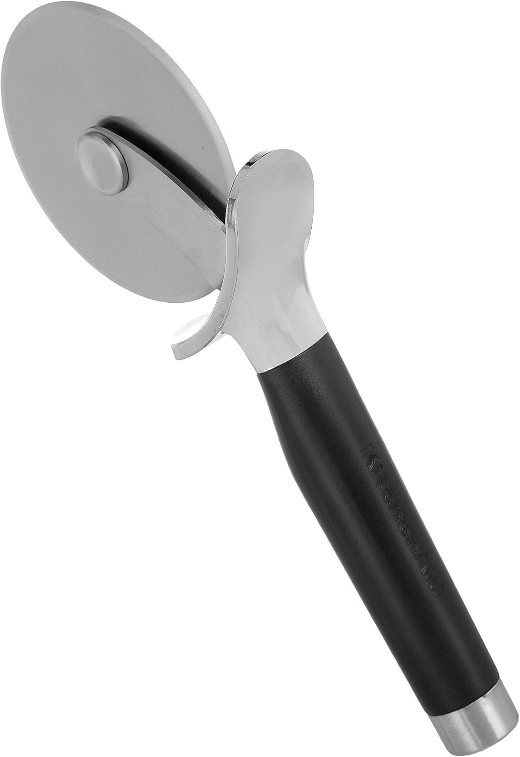 KitchenAid Gourmet Stainless Steel Pizza Wheel with Sharp Blade to Easily Cutting Pizza Crusts, Pies, and more, Finger Guard for Safety and Comfort Grip to Protect Fingers, Dishwasher Safe, Black KitchenAid Gourmet Stainless Steel Pizza Wheel with Sharp Blade to Easily Cutting Pizza Crusts, Pies, and more, Finger Guard for Safety and Comfort Grip to Protect Fingers, Dishwasher Safe, Black