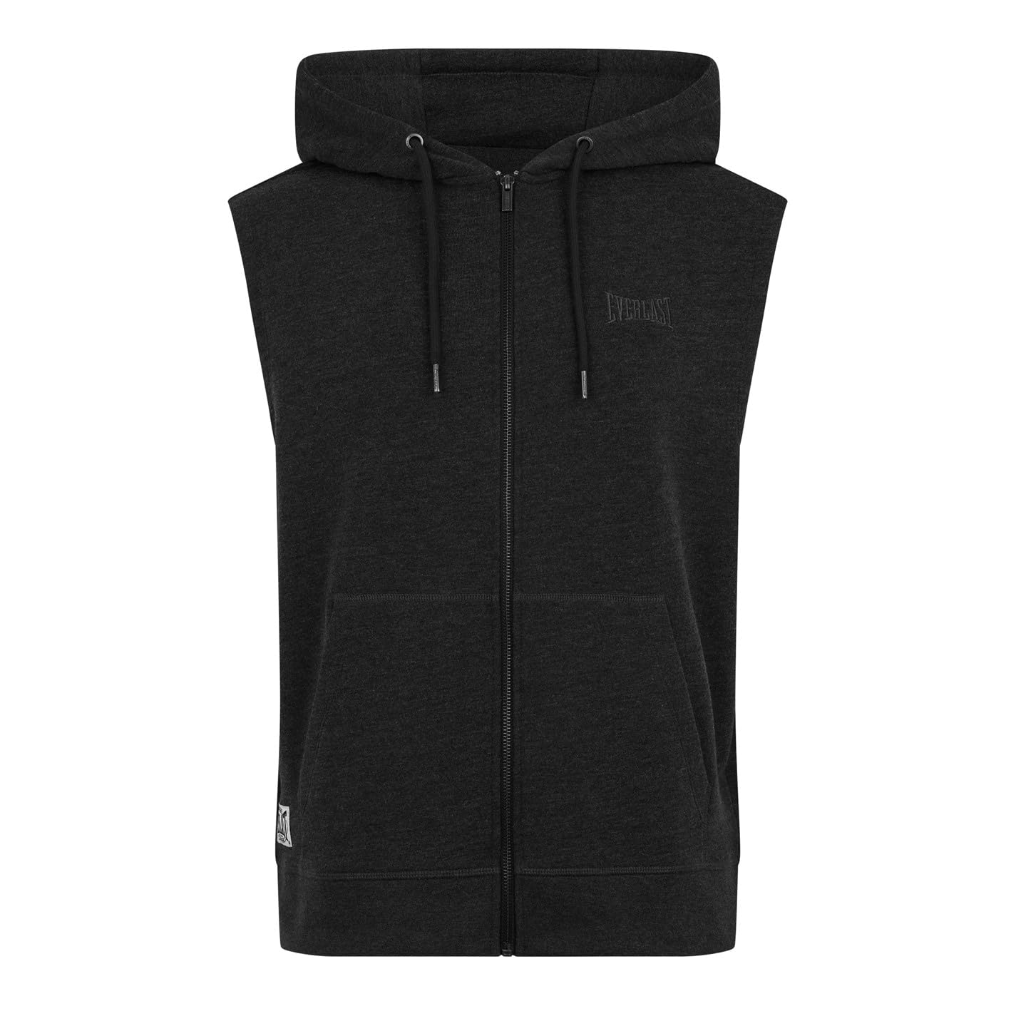 Everlast Mens Box Sleeveless Hoodie Long Sleeve Hoody Top Charcoal XL