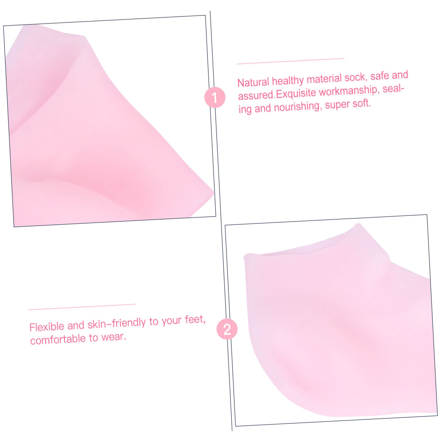 Mikinona Moisturizing Foot Socks Dry Cracked Rough Skin Treatment Exfoliating Foot Scrub Moisturizer