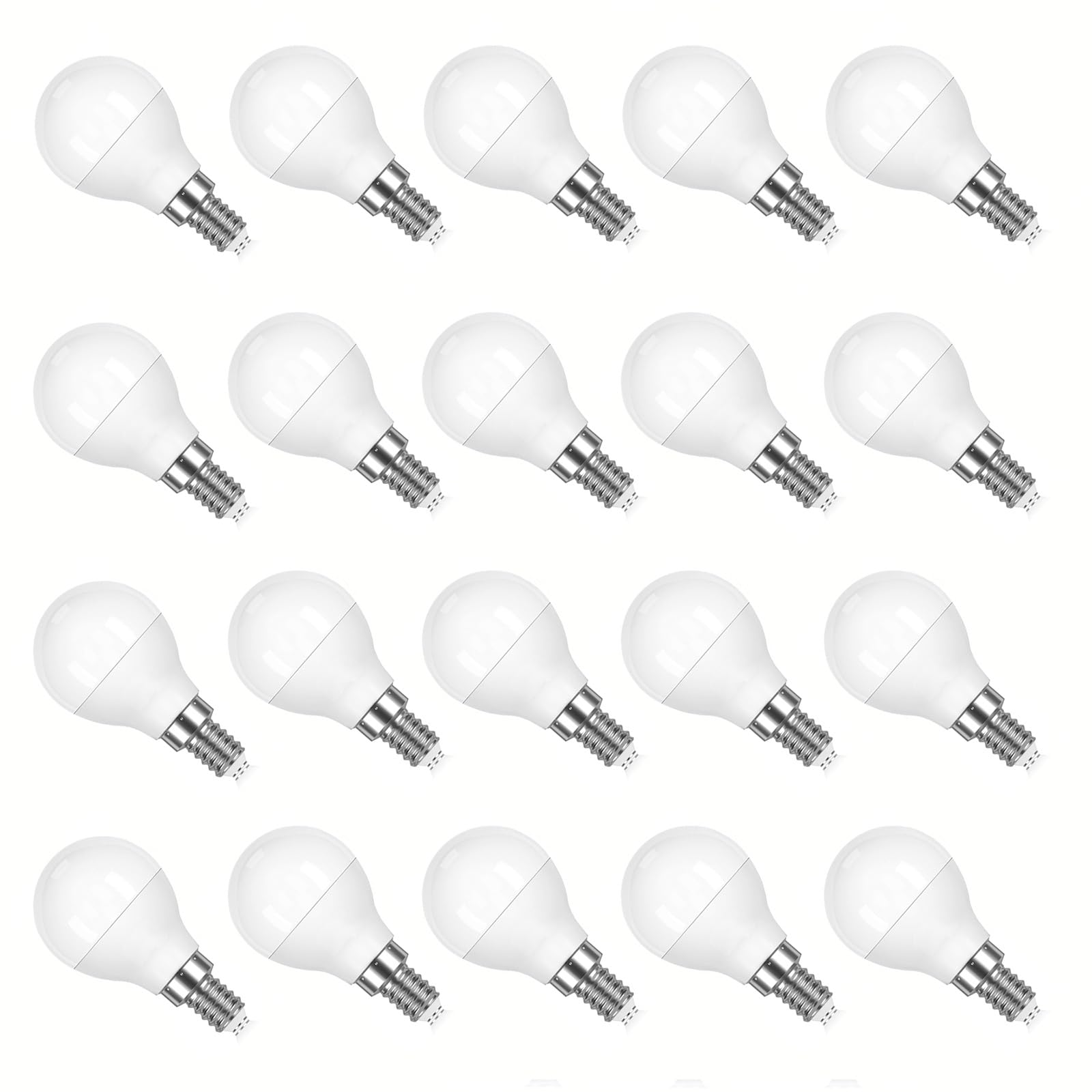 Pack de 20 Bombilla Led E14 Luz Cálida 3000K No Regulable 3W (Equivalente 30W) 240 Lúmenes Sin Parpadeo Casquillo Edison Pequeño Para Lámparas de Techo y Pared(Warm White 2700K,5W)