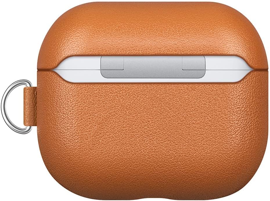 LOPIE Leather Case with Clip for AirPods 3 (Released in 2021), Handmade Case Fully-Wrapped with Full-Grain Leather, Protective Hard Cover for Gen 3 AirPods (Not for AirPod Pro 3rd Generation), Blue