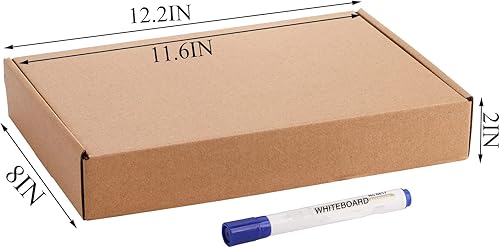 Miniatura 7 de Cedilis Paquete de 75 sobres corrugados, cajas de envío de 4 x 4 x 2 pulgadas, caja de cartón pequeña para envío y almacenamiento, reciclable, a