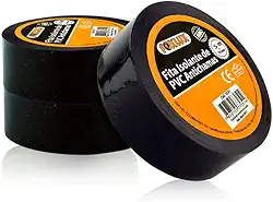 Foxlux Fita Isolante PVC Antichamas 10m x 19mm Preta