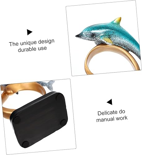 Miniatura 4 de Holibanna Resin Dolphin Ornaments Tabletop Decor Desk Decor Mariposas Decorativas Ocean Decorations Dolphin Desk Key Dish Resin Crafts Resin Dolphin