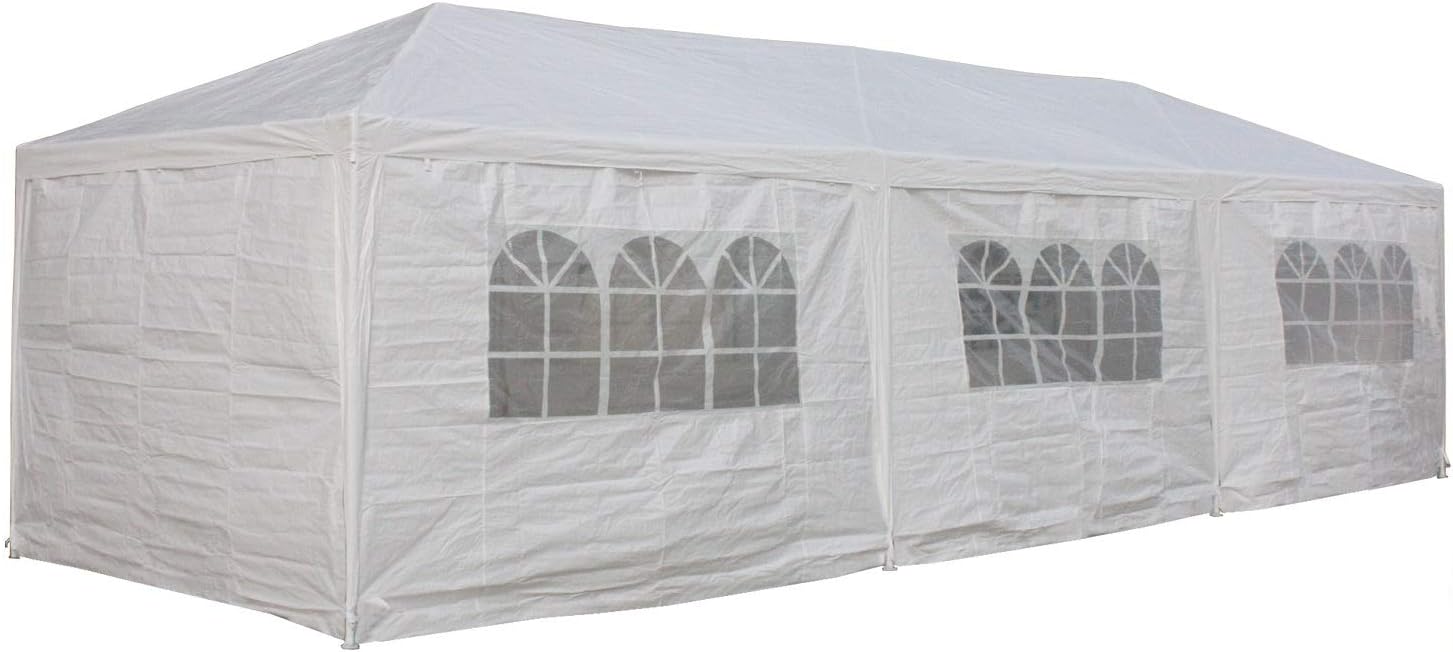 Delta 10'x30' Wedding Tent White - Party Gazebo Pavilion Catering Carport Shelter Canopies