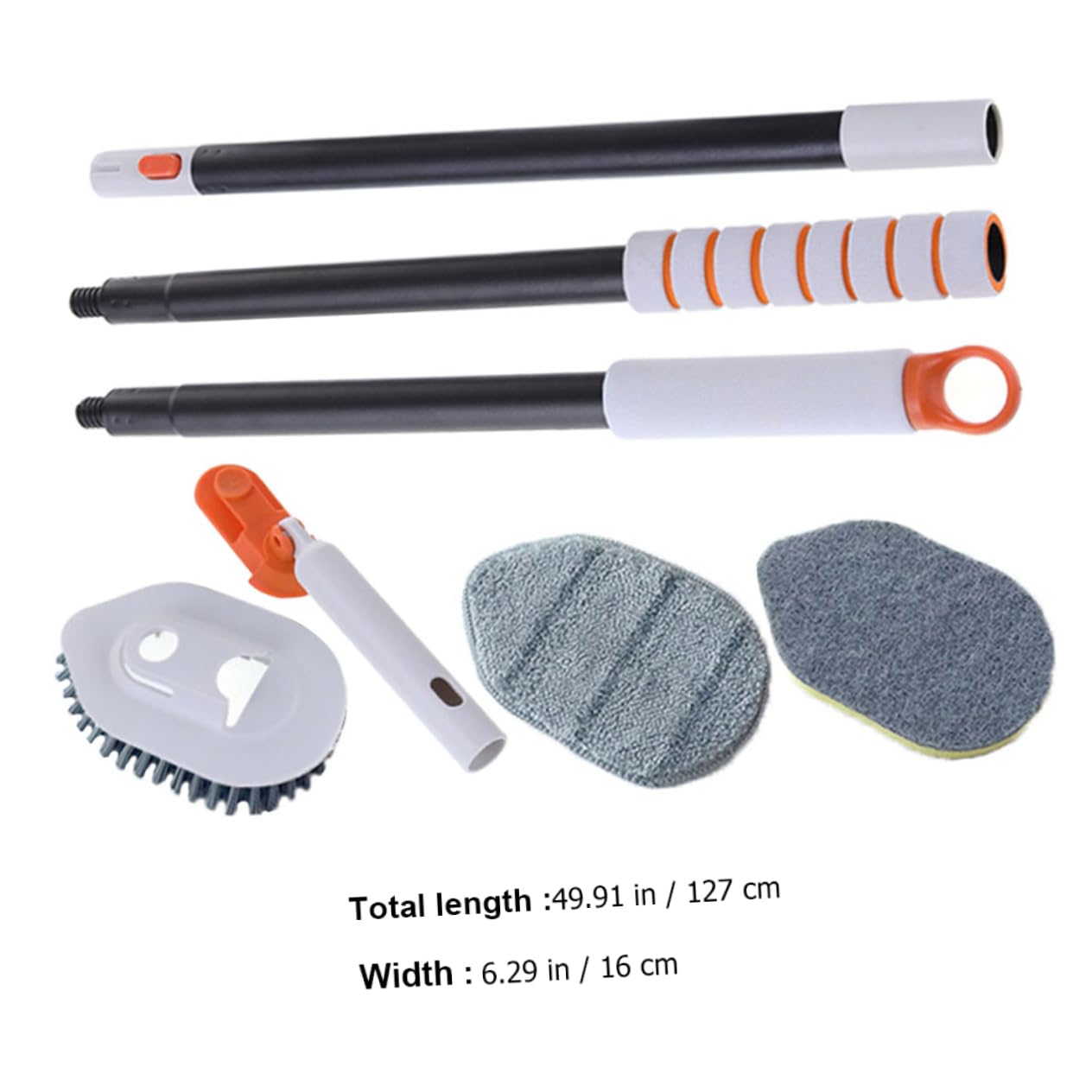 Cepillo De Suelo Multifuncional para Bañera y Baño Cepillo De Limpieza Mango Extensible para Limpiar Azulejos Juntas y Esquinas
