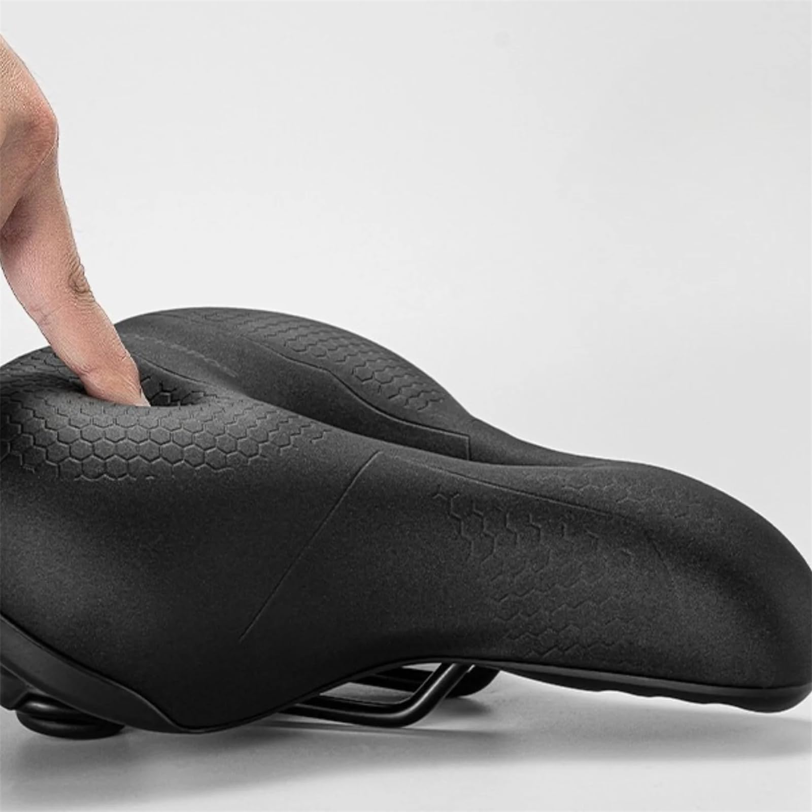 SelleNuage Confort Sport，Selle de vélo Ergonomique Large pour Homme et Femme siège vélo Respirant et amortissant en Mousse à mémoire de Forme étanche et Confortable