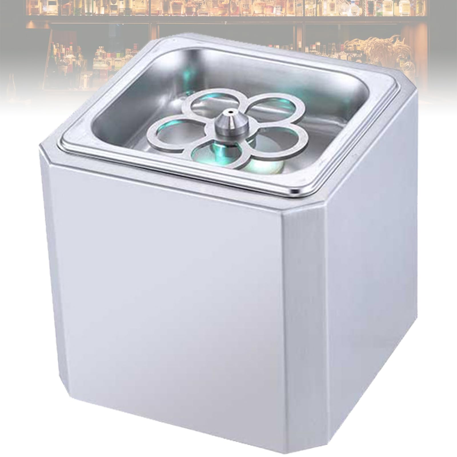 Enfriador de vidrio, congelador comercial de acero inoxidable, congela rápidamente los vasos a -45 °C, funcionamiento simple, ideal para bares y discotecas, se enfría en 6 segundos