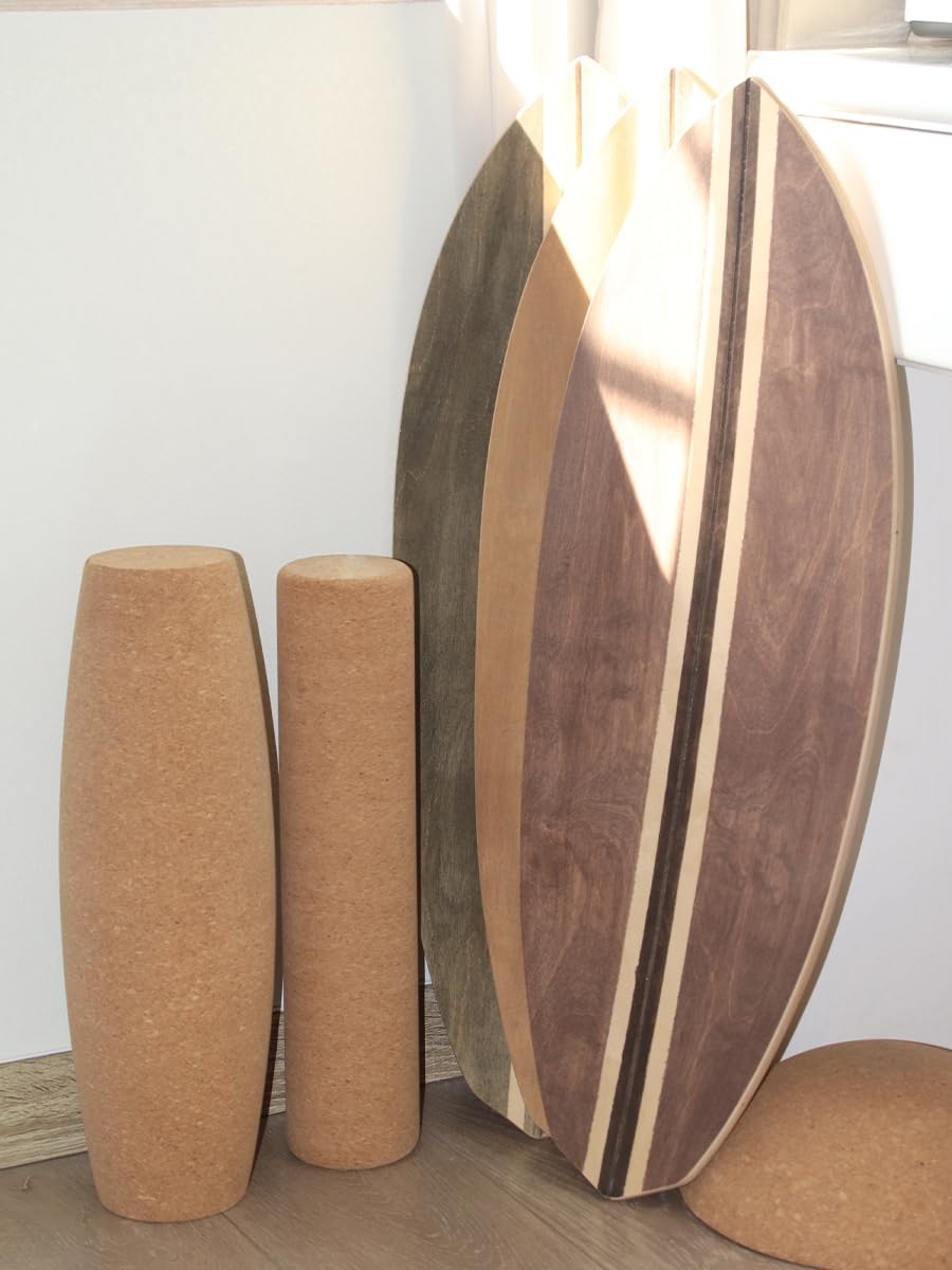 Holz Balance Board Mit Rolle & Halbkugel - Bala Produktbild-Vorschau 9