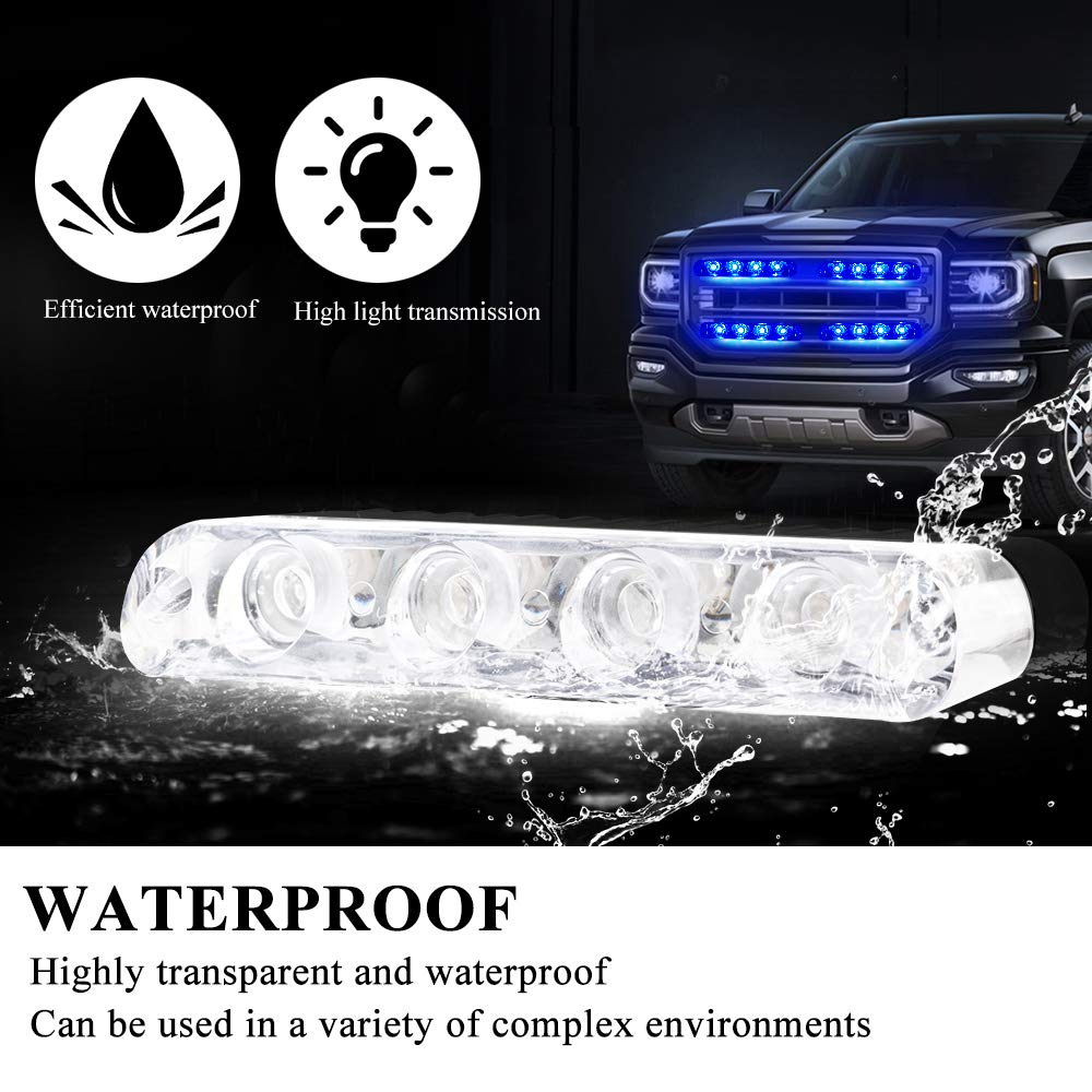 yifengshun 24 LED Blauwe Stroboscoop Noodverlichting Met Afstandsbediening Baken LED Flits Met Zuignap 12V Geschikt Voor Auto Truck SUV Interieur Dak/ Dashboard/Voorruit yifengshun 24 LED Blauwe Stroboscoop Noodverlichting Met Afstandsbediening Baken LED Flits Met Zuignap 12V Geschikt Voor Auto Truck SUV Interieur Dak/ Dashboard/Voorruit