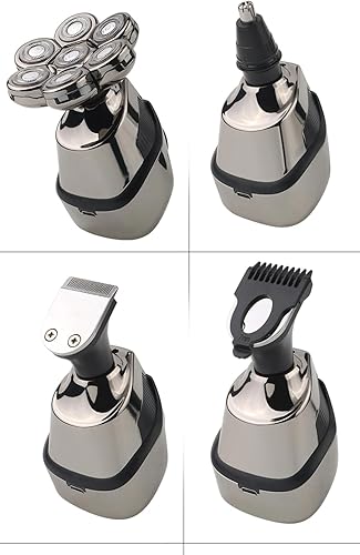 Miniatura 7 de THE PERFECT PART Afeitadora de cabeza, afeitadora eléctrica 5 en 1 para hombres con pantalla digital, recortadora de barba y nariz desmontable, IPX7