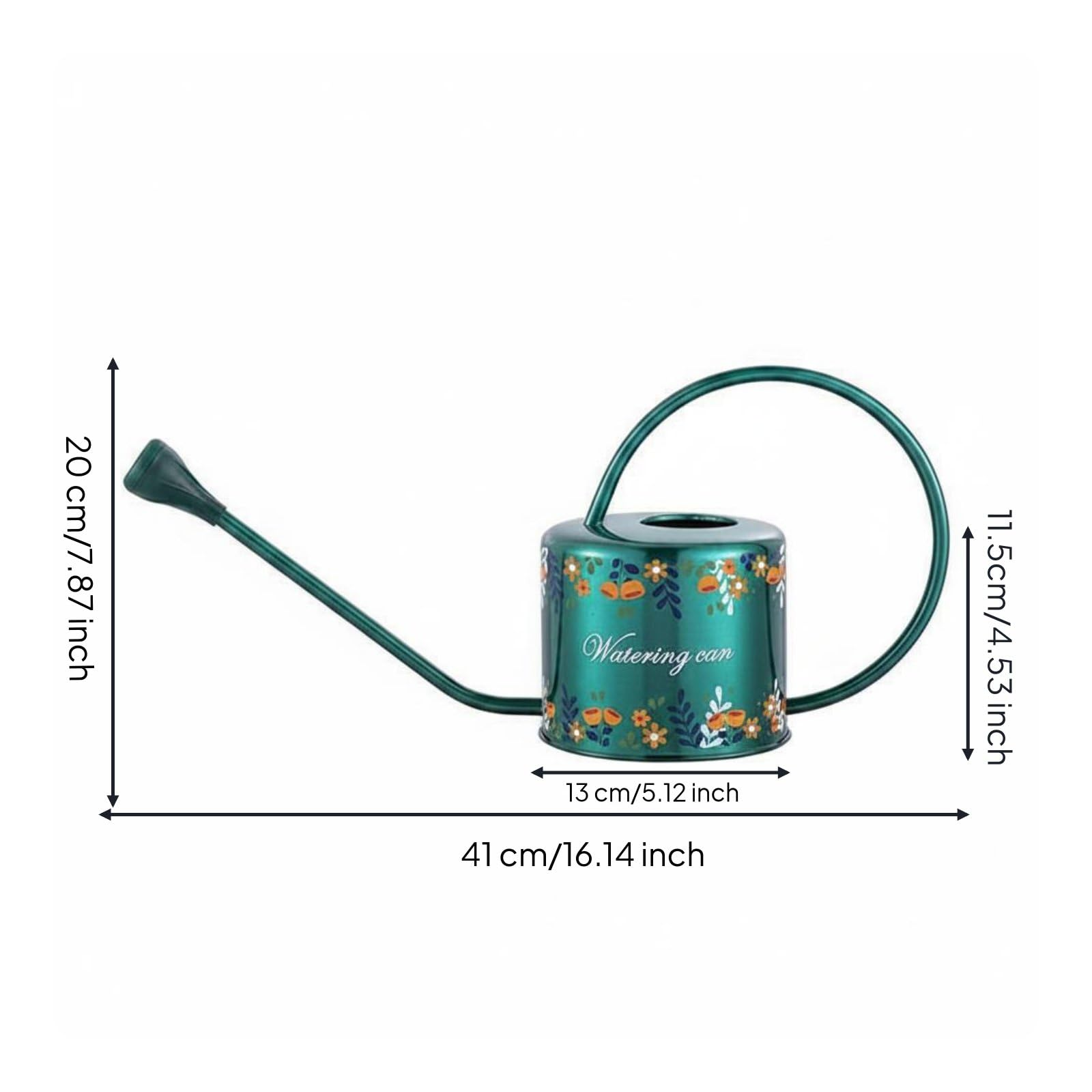 Arrosoir en Métal Arrosoir Plantes Arrosoir Jardin Arrosoir INOX 201 Arrosage Ciblé et Doux pour et Plus Abondant avec Poignée Boucle Adapté à Plantes en Pot Jardin Intérieur