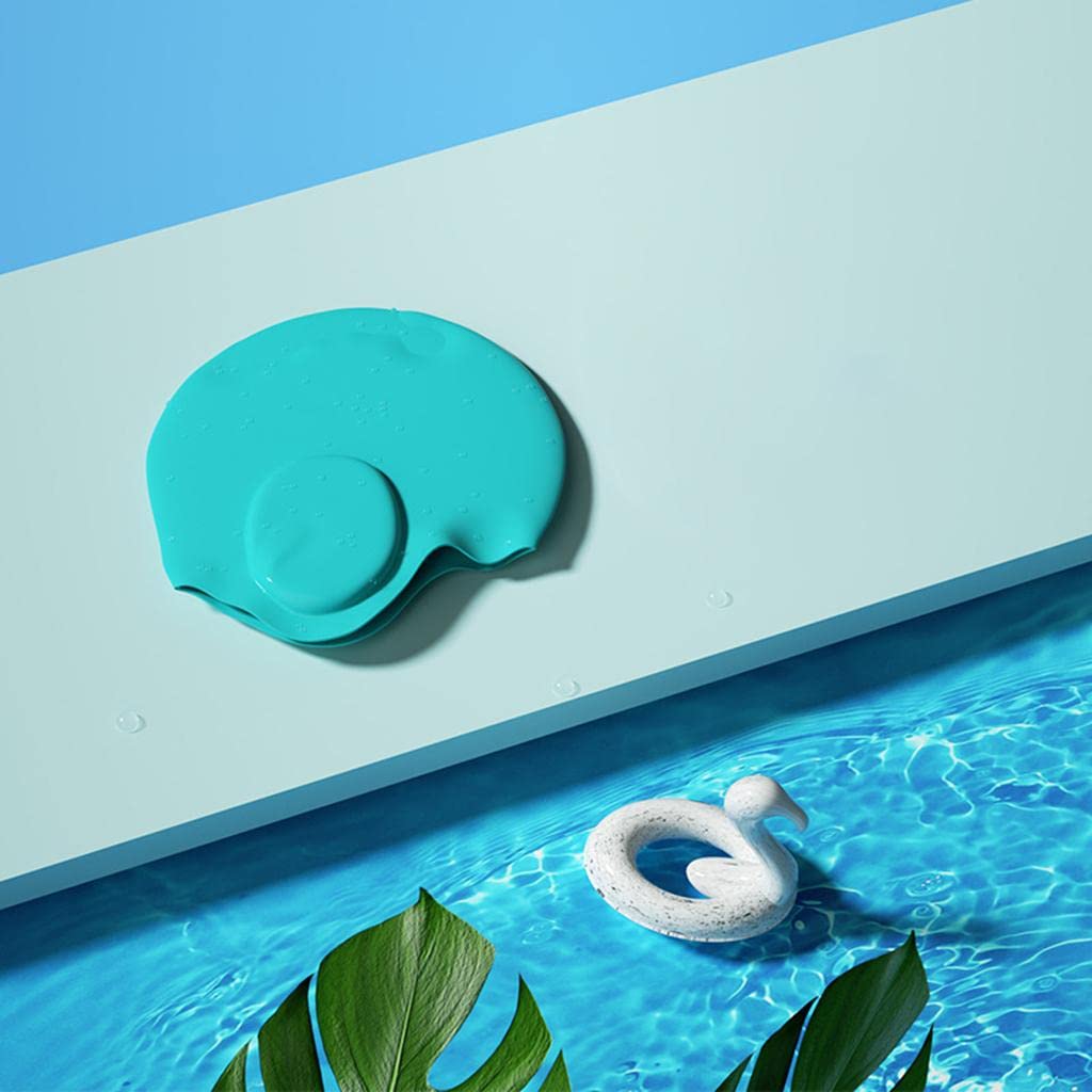ubersweet Ubersweet® Ear Protection Long Hair Swim Hat High Elasticity Swimming Hats Blue-picture-5